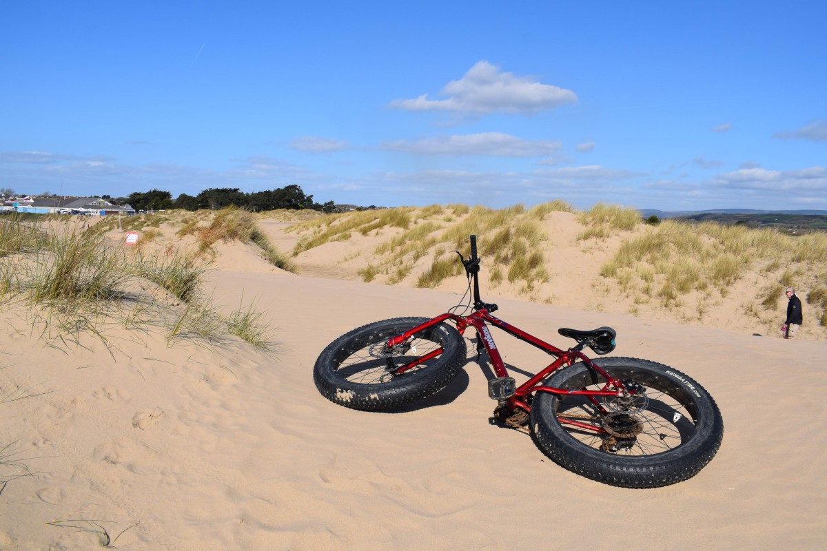 bike on sand